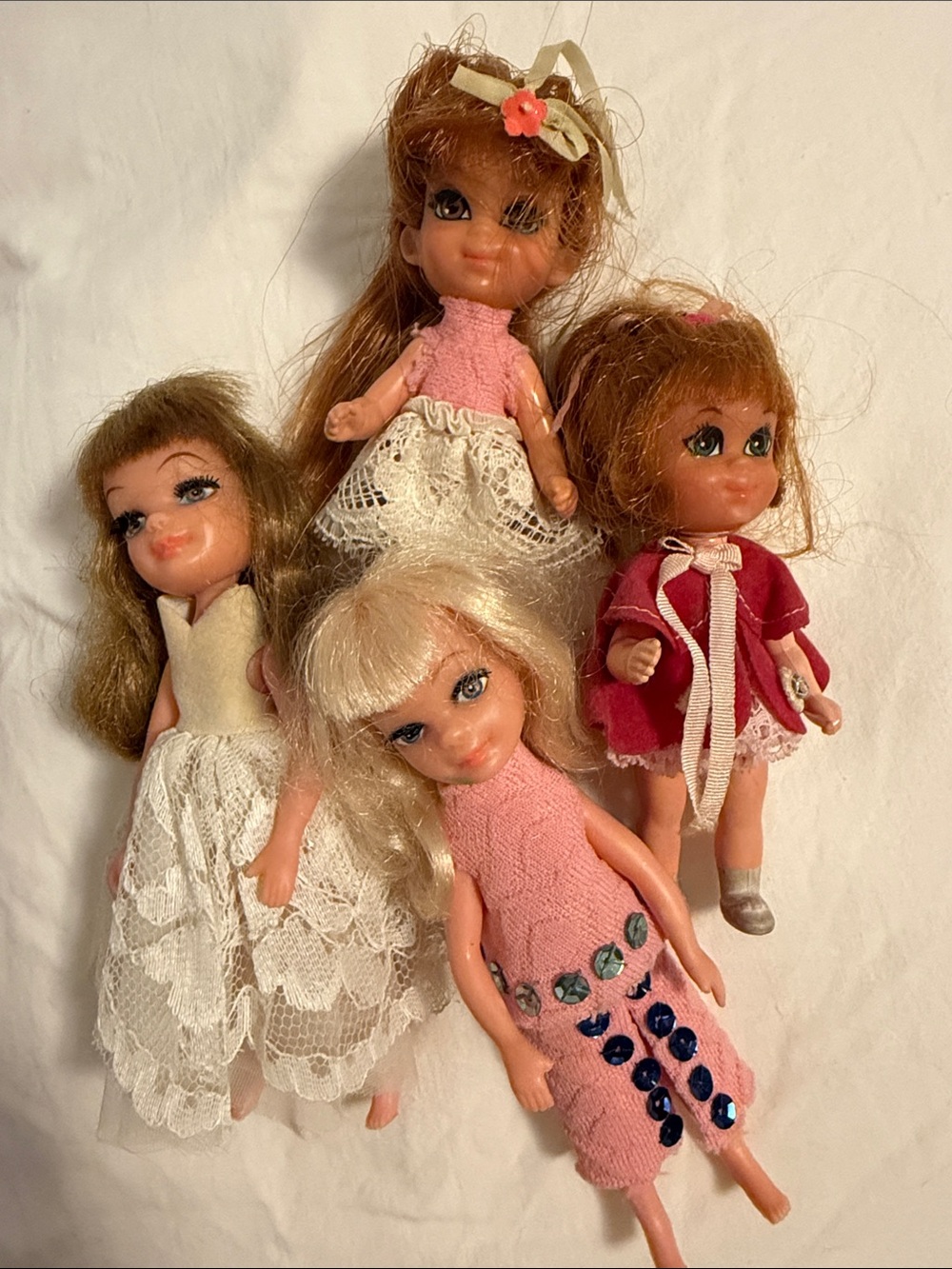Vintage 60s Dolls Little Kiddles Shirley Uneeda Tiny Teens Bride Kitsch Retro